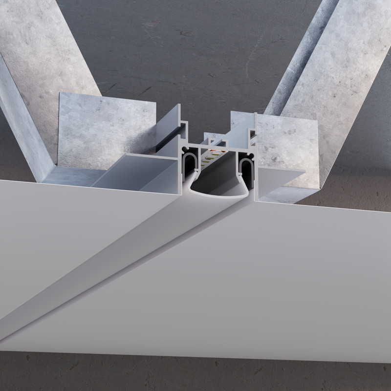 Алюминиевый профиль для натяжного/подвесного потолка Apeyron 08-56
