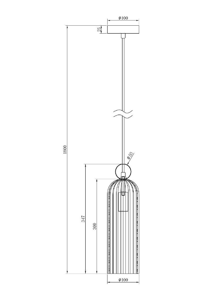 Подвесной светильник Maytoni Antic MOD302PL-01GR