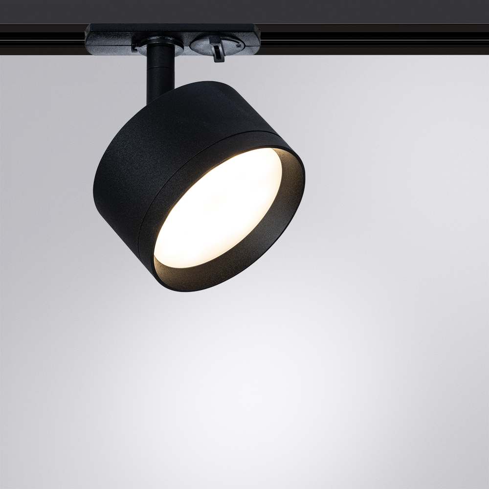 Трековый однофазный светильник Arte Lamp Intercrus A5547PL-1BK