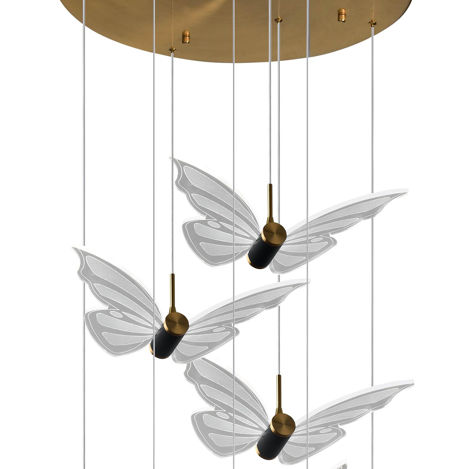 Подвесная люстра Natali Kovaltseva Butterflies LED LAMPS 81364 GOLD в #REGION_NAME_DECLINE_PP#